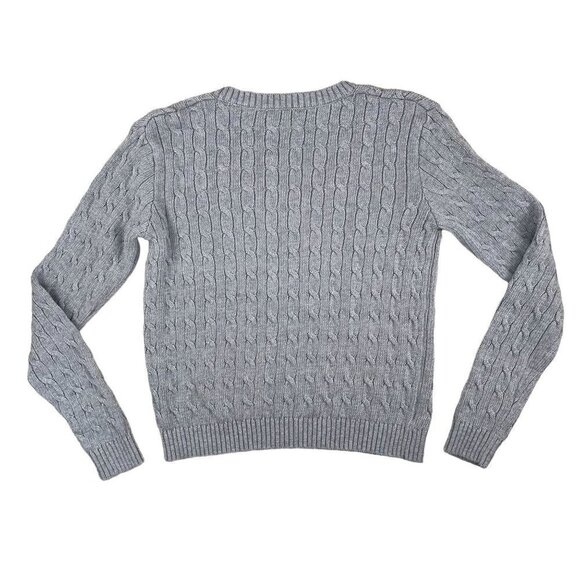 Brandi Melville Pacific Sunwear Cotton-Blend Simple Cableknit Semi-Crop Sweater - Picture 2 of 5